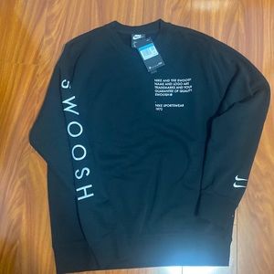 Nike black Swoosh Medium Crewneck men sweater